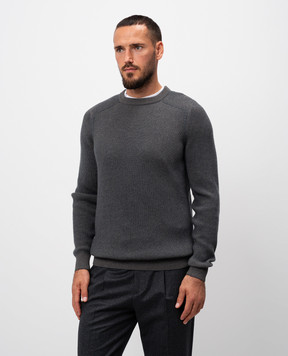 Sease Vanisé Dinghy Gray Cashmere Jumper KR052XG006