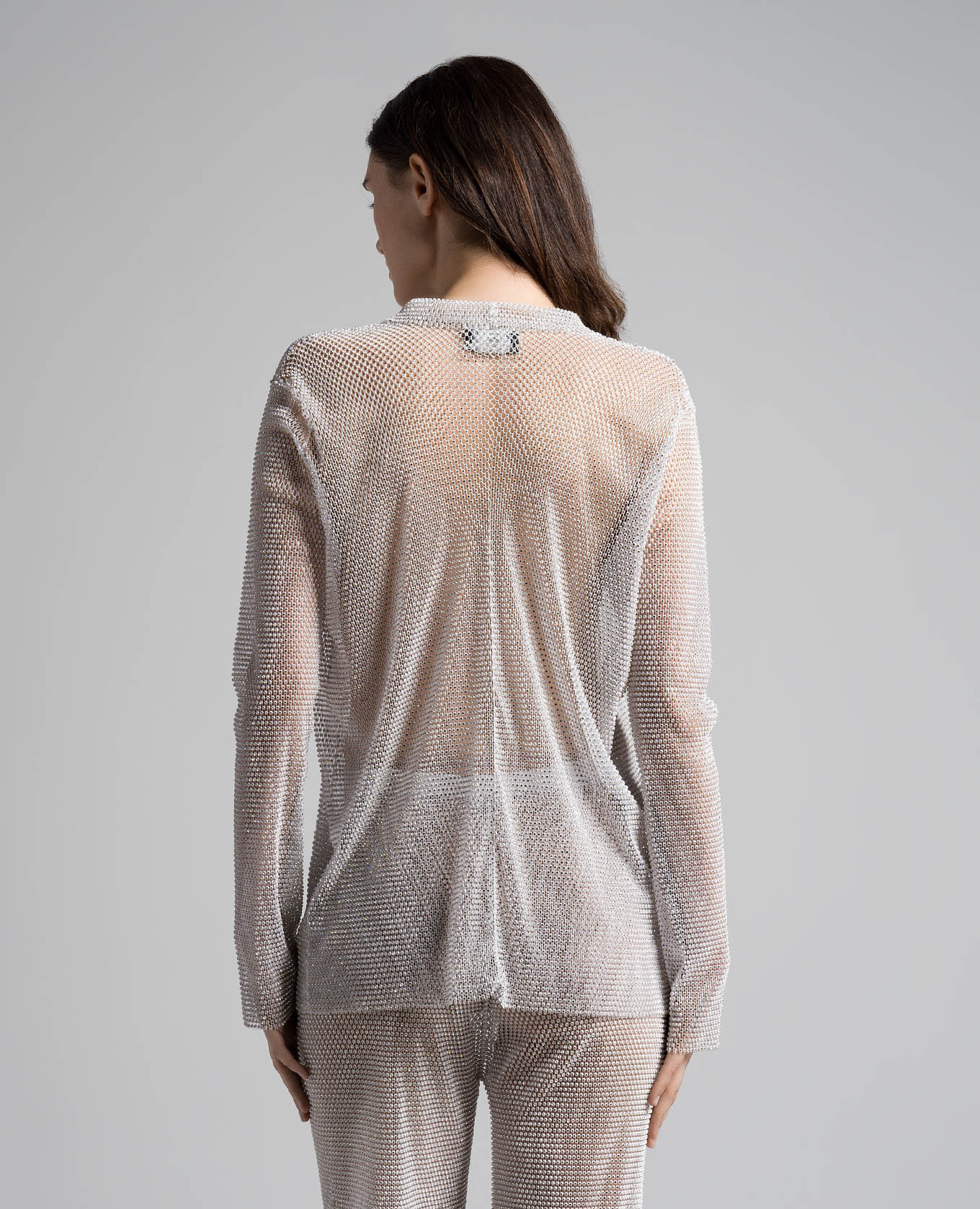 White cardigan with crystals Santa Brands 4