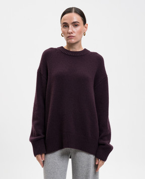 LISA YANG Renske burgundy cashmere sweater 2023214