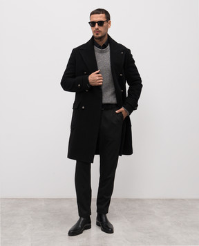 Altatensione Black striped pants 02505P0073
