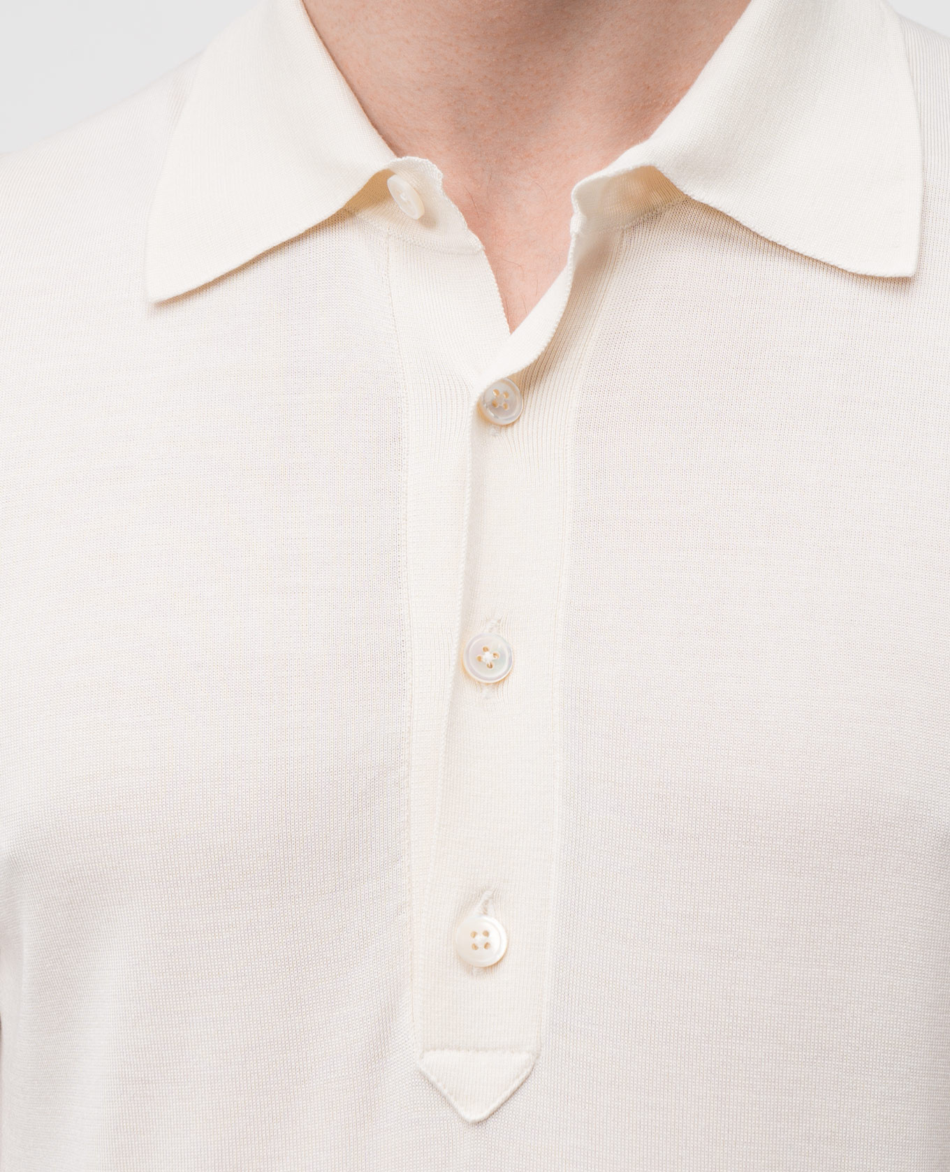 

Beige polo with silk Tom Ford