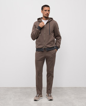 Peserico Brown sports jacket with logo R57011J00081D