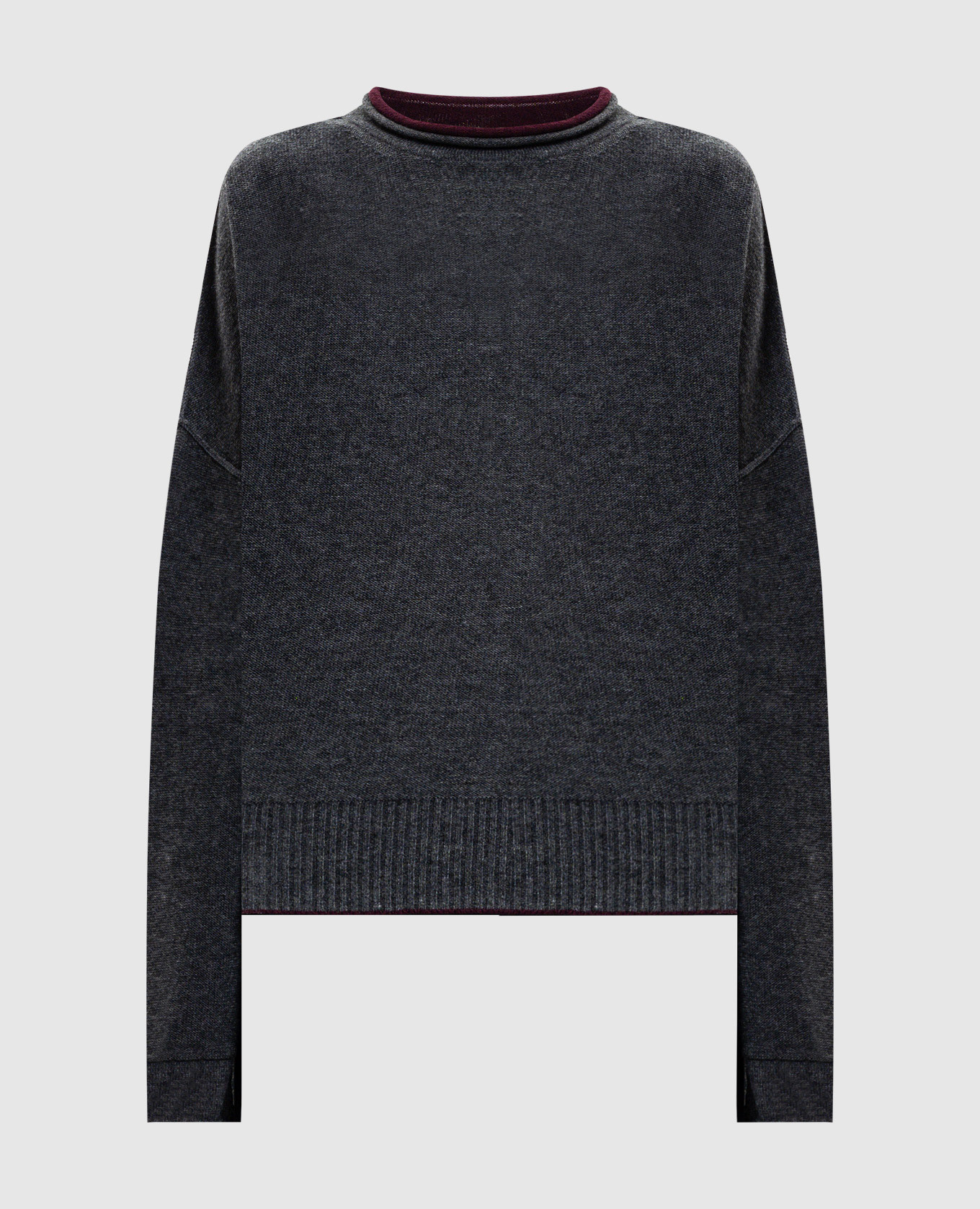 Gray sweater with wool Y`S Yamamoto