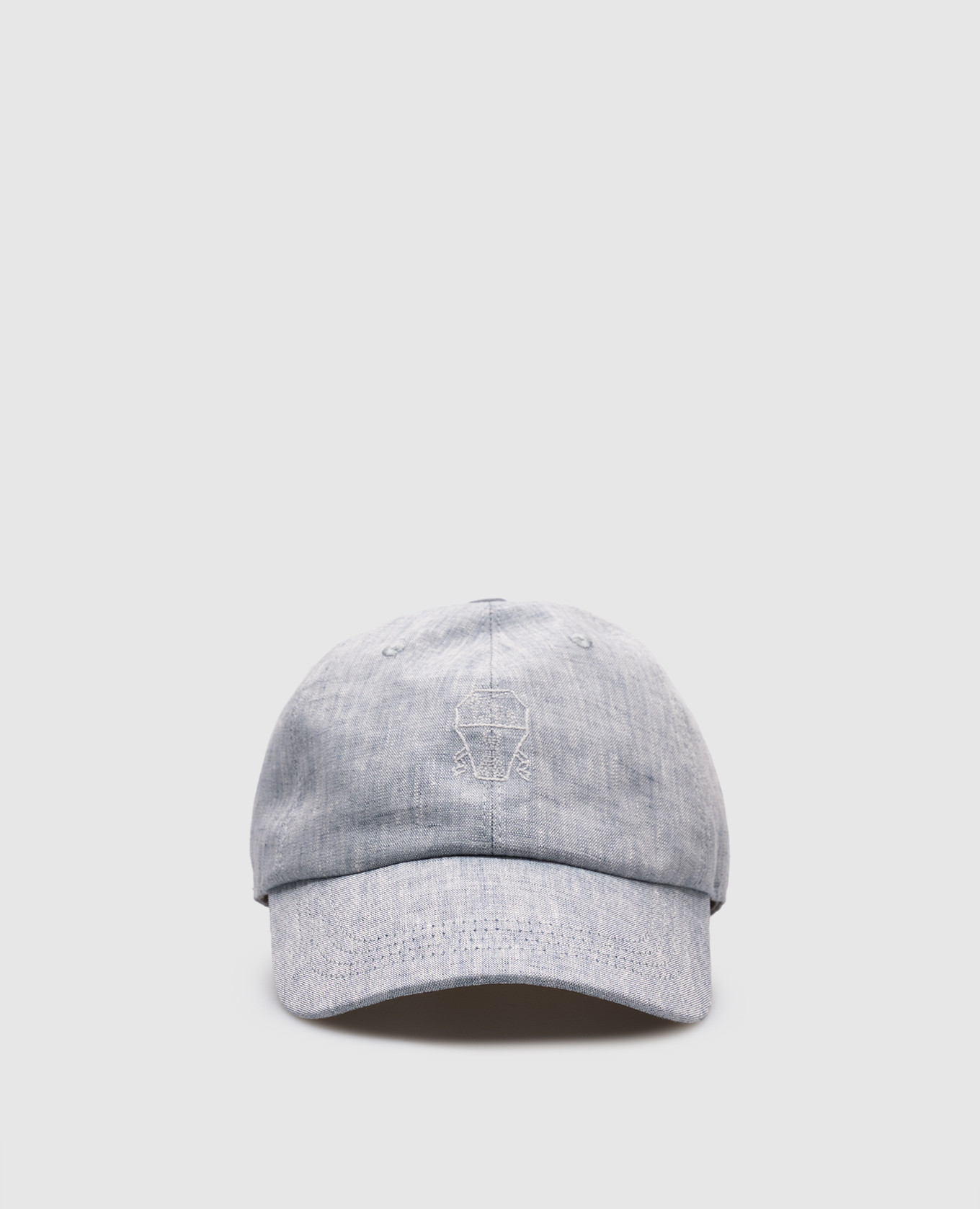 

Children's blue linen cap Brunello Cucinelli, Light blue