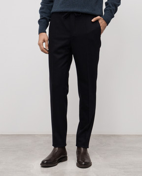 Slowear Blue wool and cashmere pants 1T00984932A