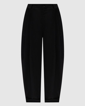 Dolce&Gabbana Black pants with lapels GP10DTFUFNV