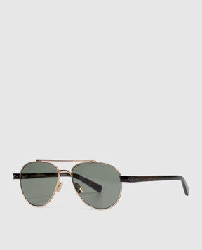 Saint Laurent Gold sunglasses with logo 843061Y9965