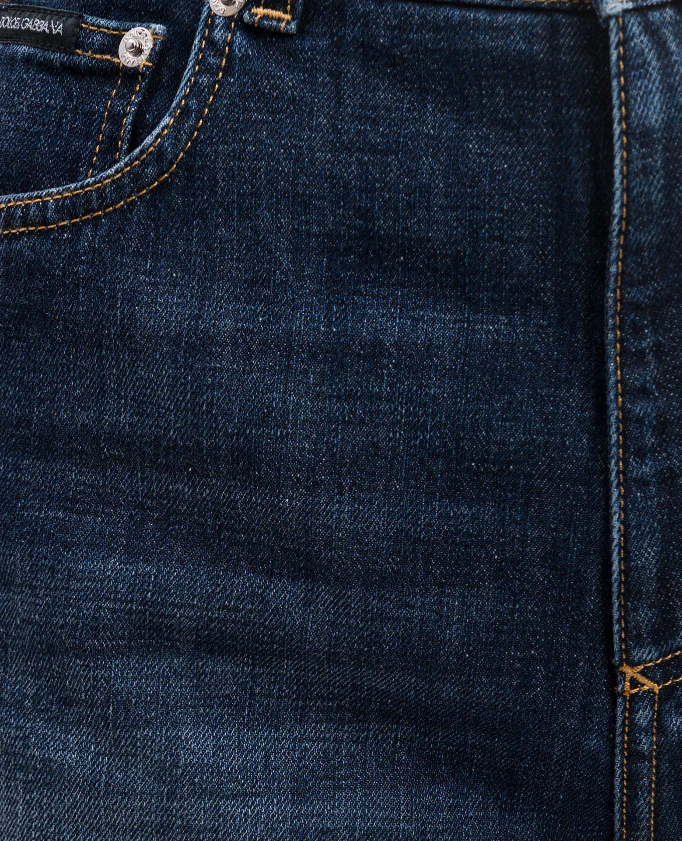 

Blue denim shorts with a distressed effect Dolce&Gabbana