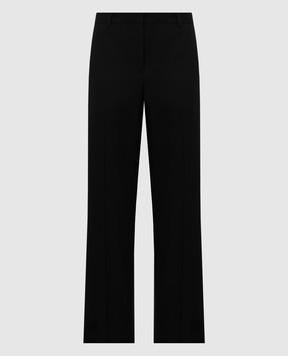 The Row Black straight pants made of wool 8016W3181