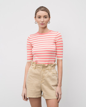 Twinset Pink striped T-shirt 251TP3470