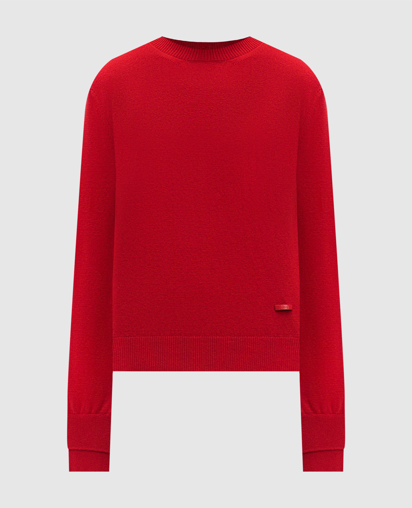 

Red wool and cashmere jumper with logo patch Juun.j