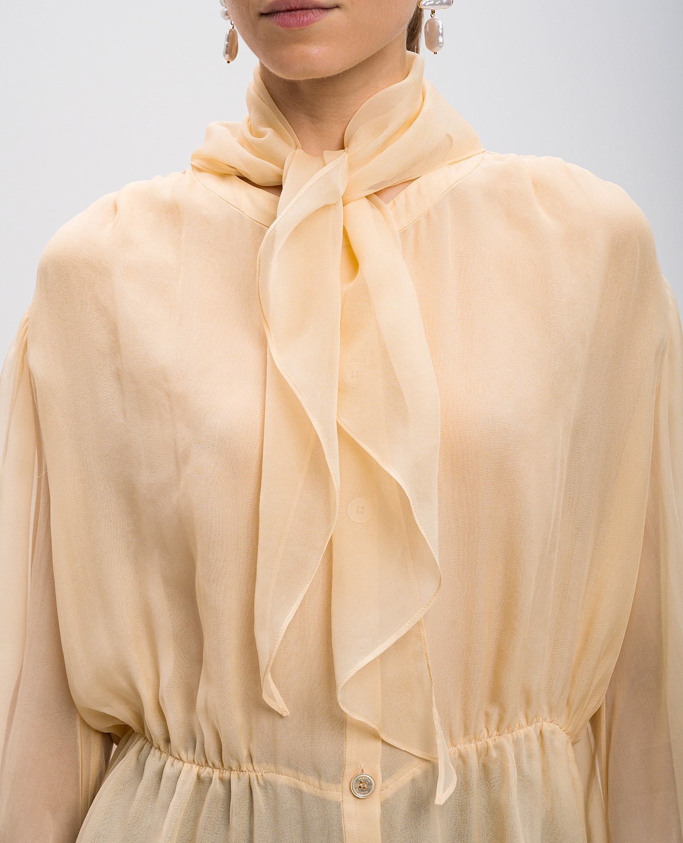

Yellow silk blouse Valentino