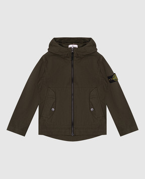 Stone Island Children's green jacket with logo patch K1S164100006S000168