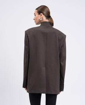 The Attico Brown wool jacket 251WCG00084WWW061AA