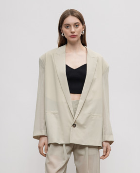 Philosophy di Lorenzo Serafini Beige jacket with wool A05052125