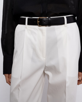Toteme Black leather belt 241WAM972LE0025