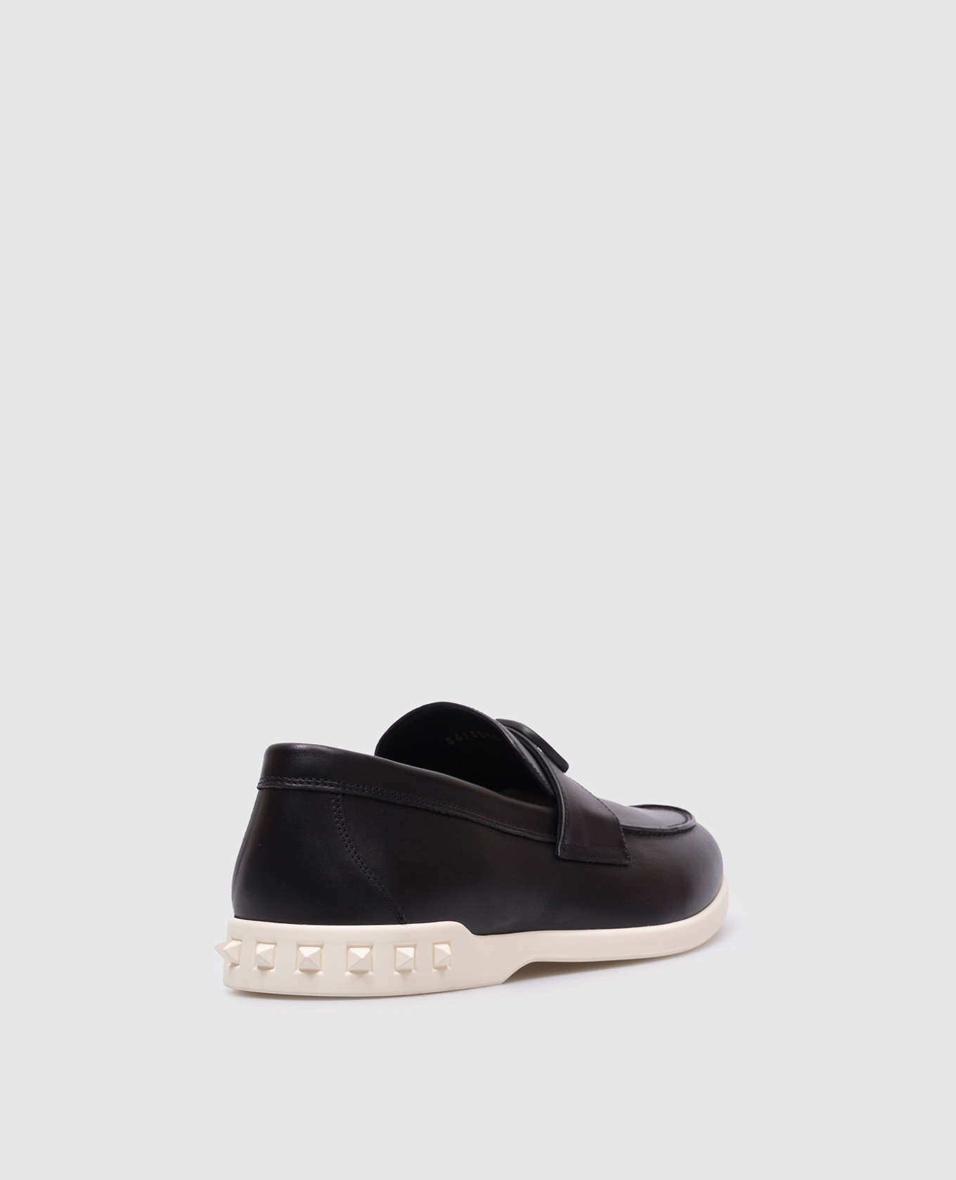 

VLogo black leather loafers Valentino