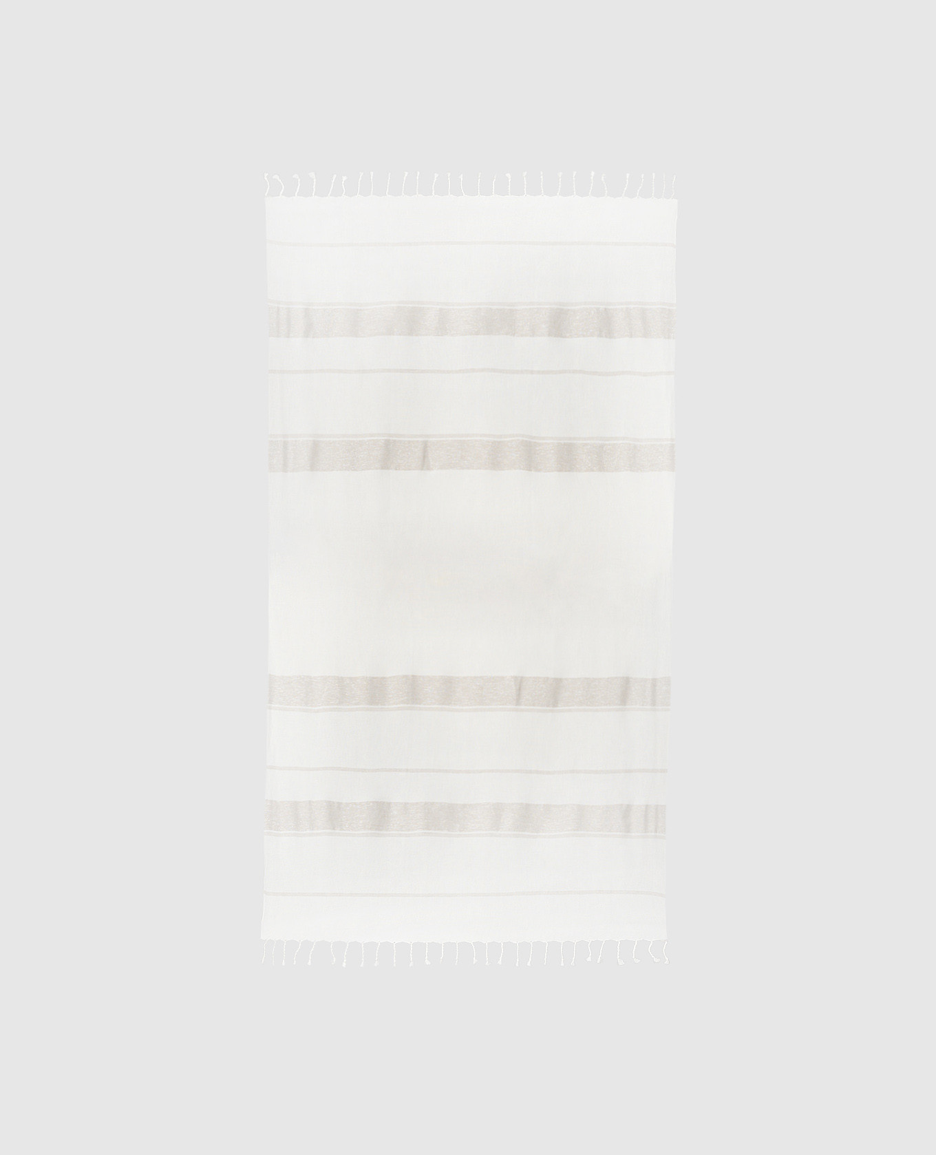 

White linen plaid with lurex Brunello Cucinelli