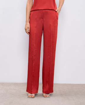 Peserico Red pants E04467U04270