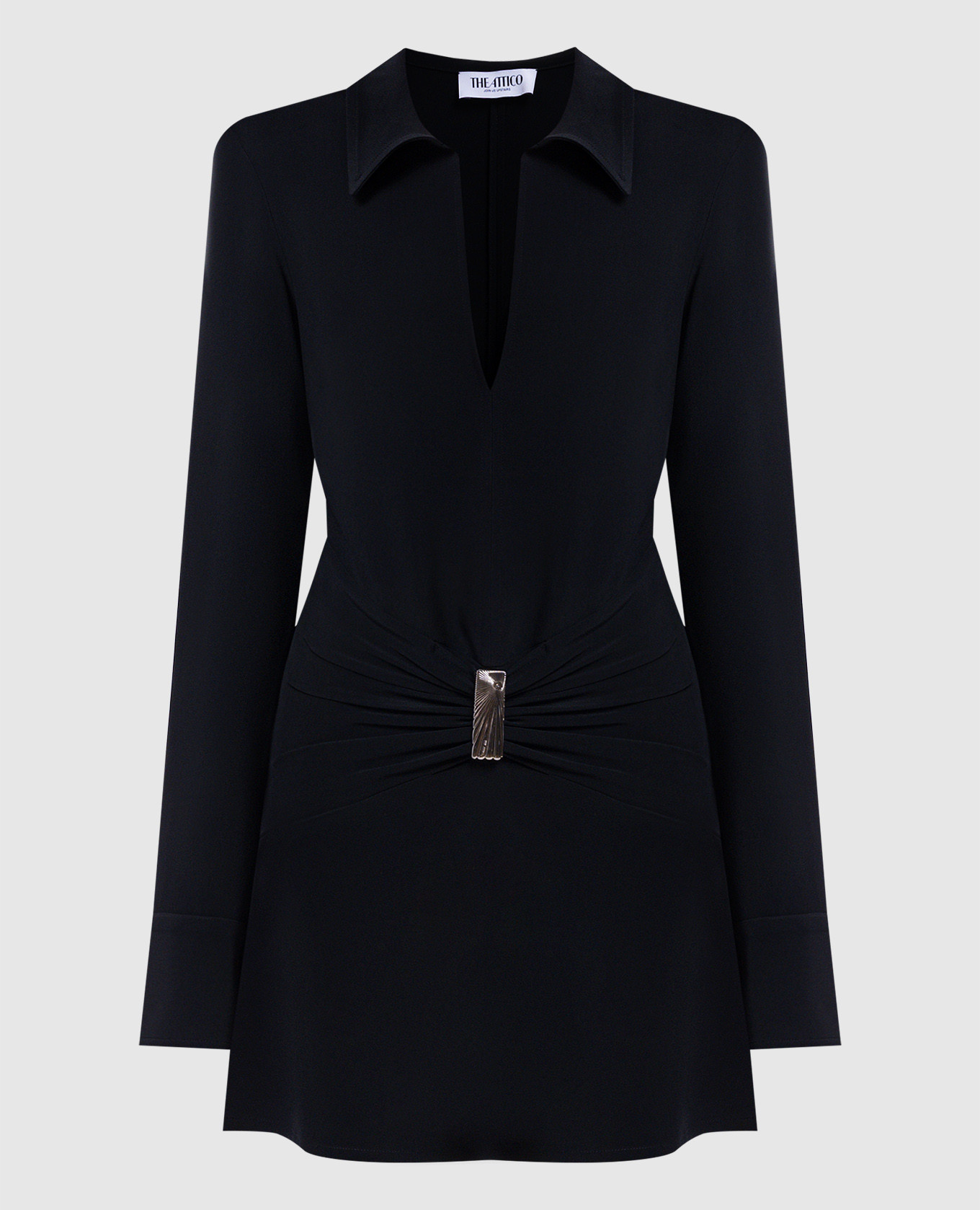 Black mini dress with drapery The Attico