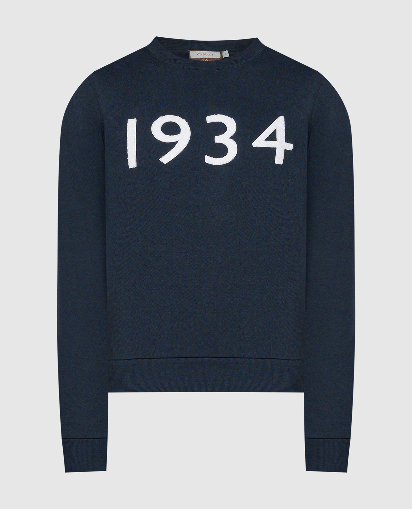 

Blue sweatshirt with a patch Canali