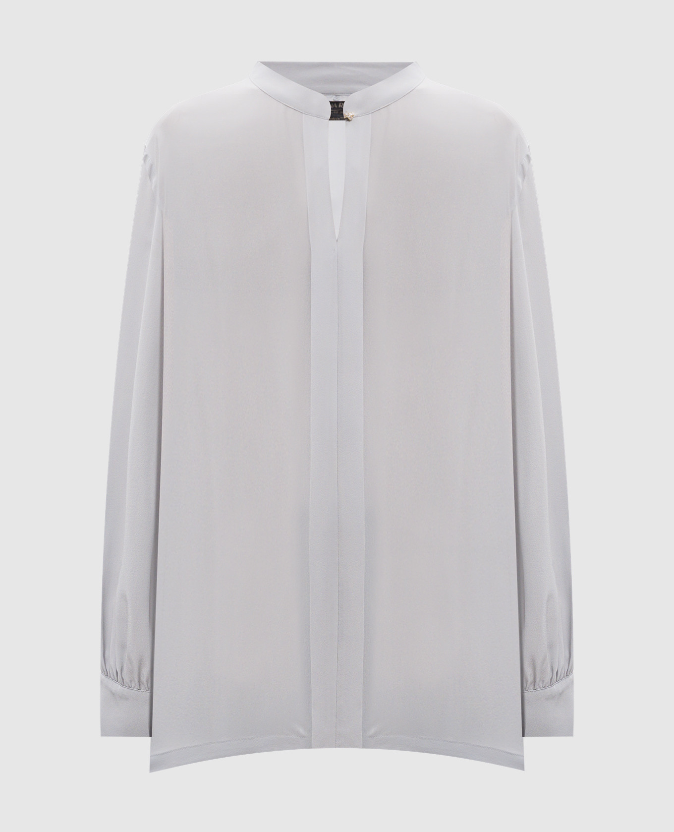 

Gray silk blouse Marina Rinaldi, Grey
