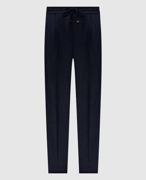 Brunello Cucinelli Blue wool pants M038PE1710