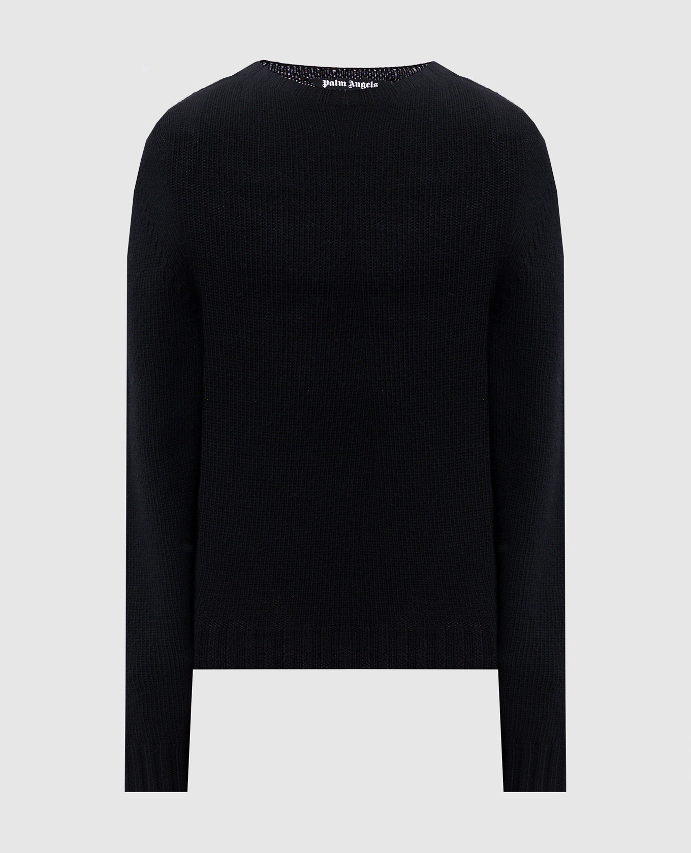 Black sweater with wool and cashmere Palm Angels