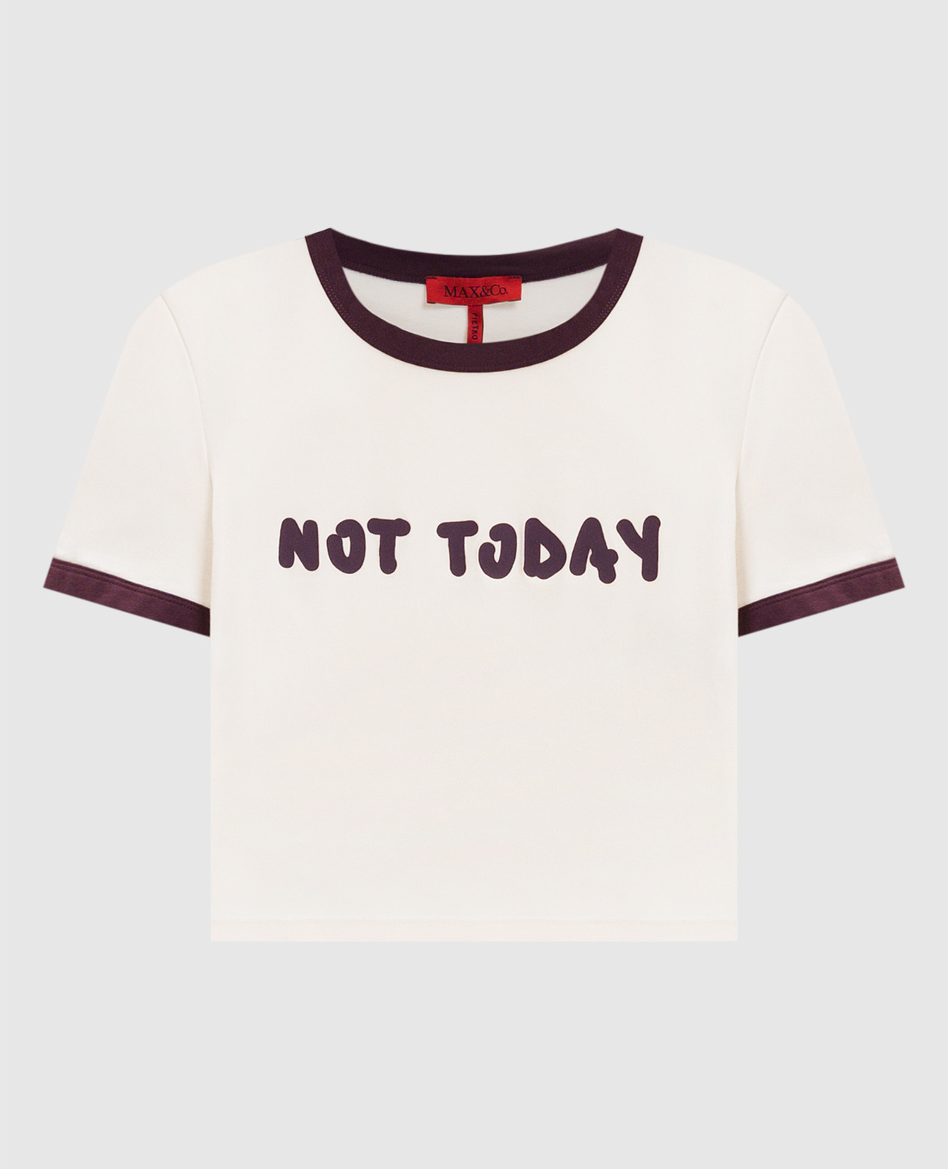 Beige cropped T-shirt BADDIETEE Max & Co