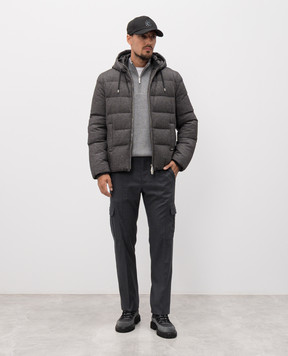 Stefano Ricci Grey wool cargo with logo M1T5300181W610