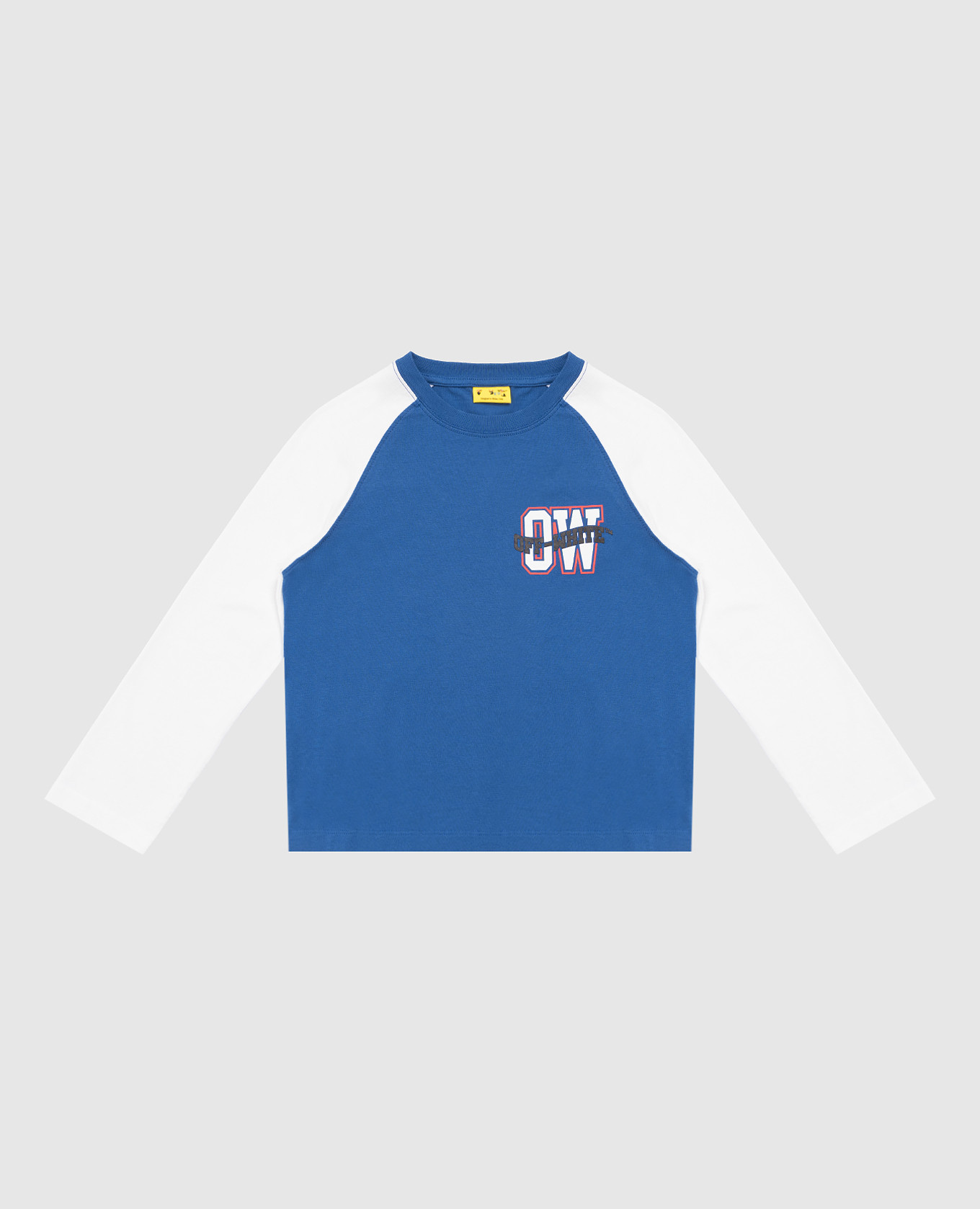 Children&#39;s blue long-sleeve shirt with logo print Off-White