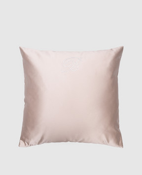 Blumarine Gray Cera decorative pillow with Swarovski crystals H0100180088