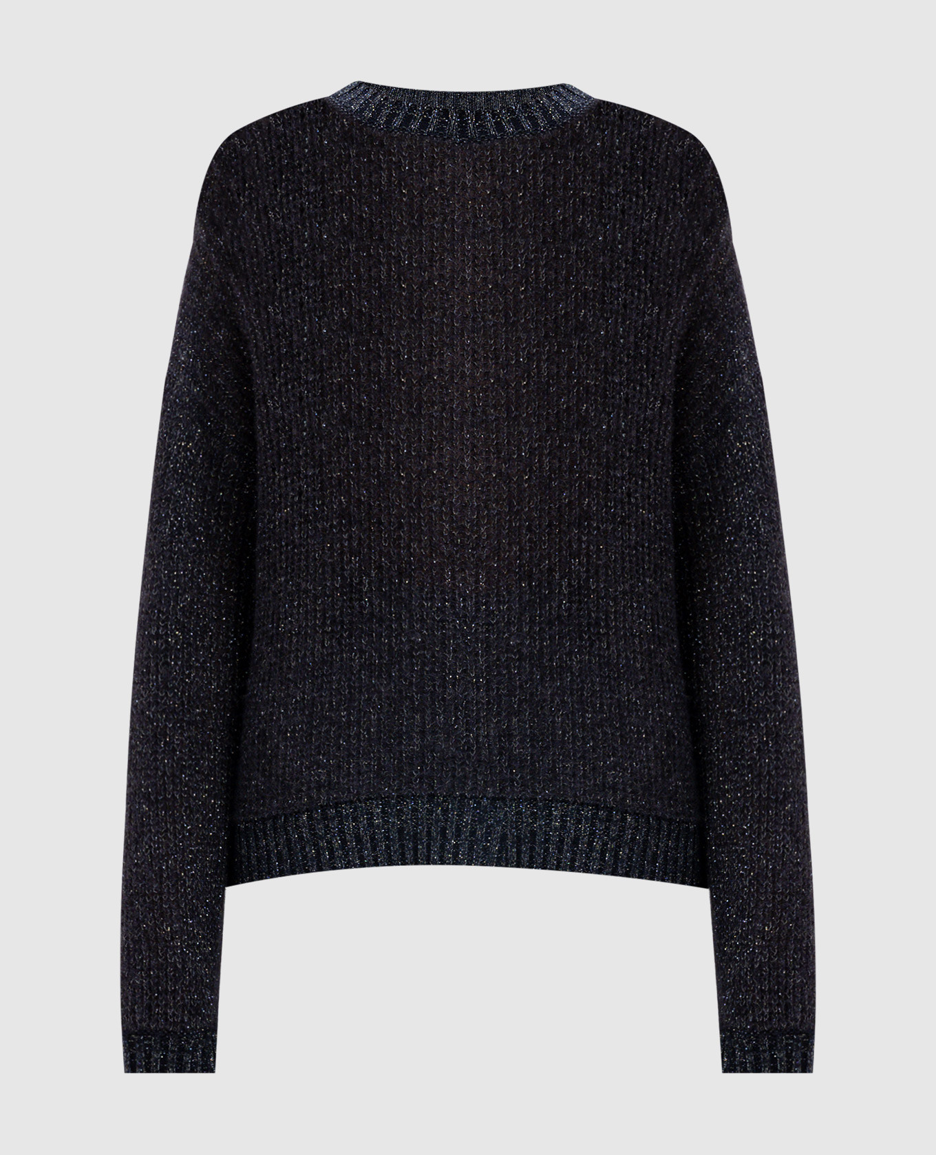 

Blue wool, silk and cashmere jumper with lurex Peserico