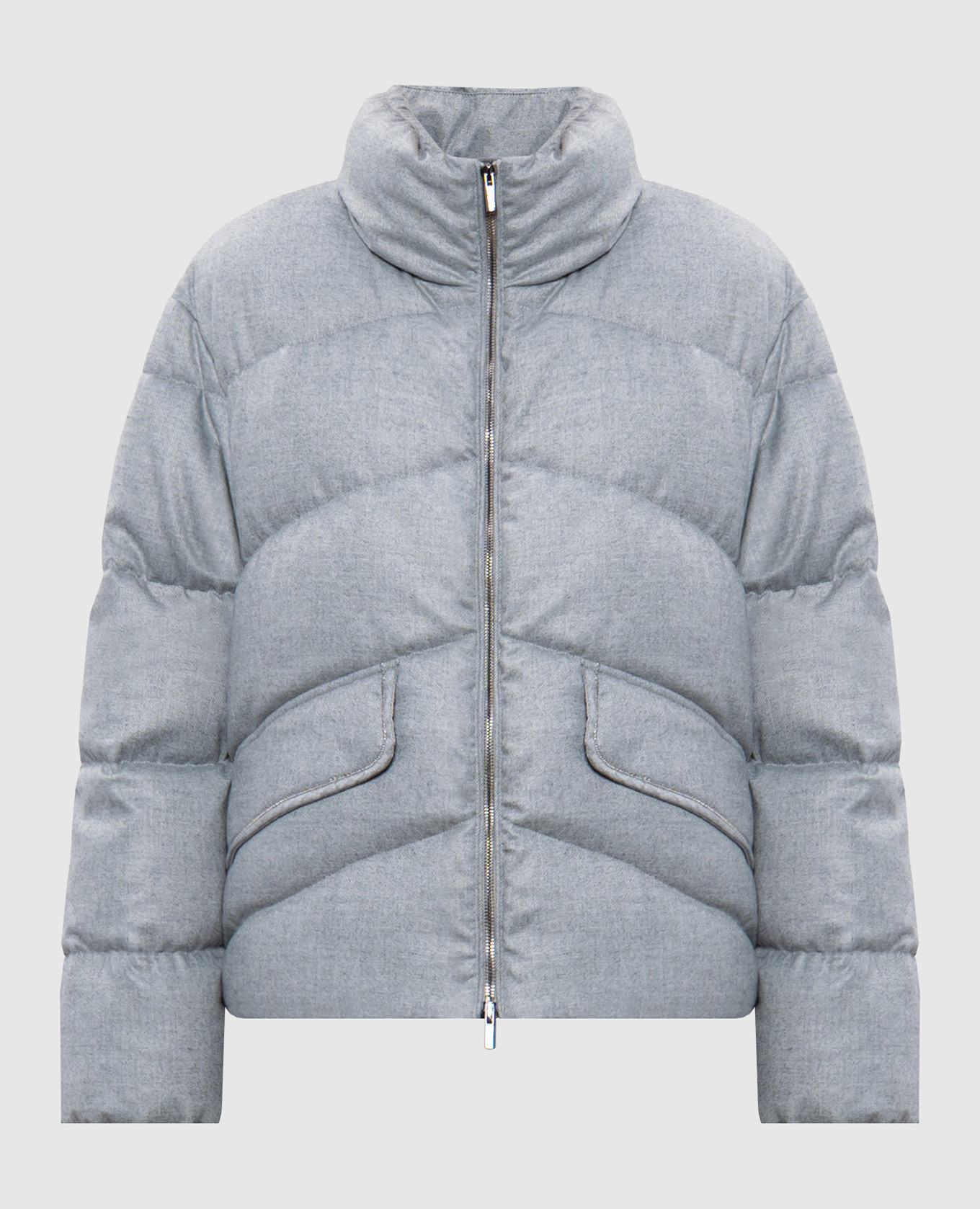 

Gray down jacket with monil chain Peserico, Grey