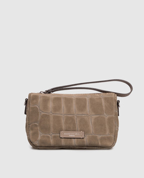 Gianni Chiarini Beige suede cross-body bag Nora BS10224CMCOCCO