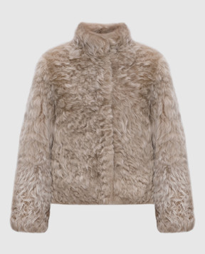 Simonetta Ravizza Beige reversible sheepskin coat Pea R F05JA371H31