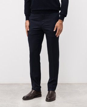 Kiton Blue wool pants UFPP79K0127H