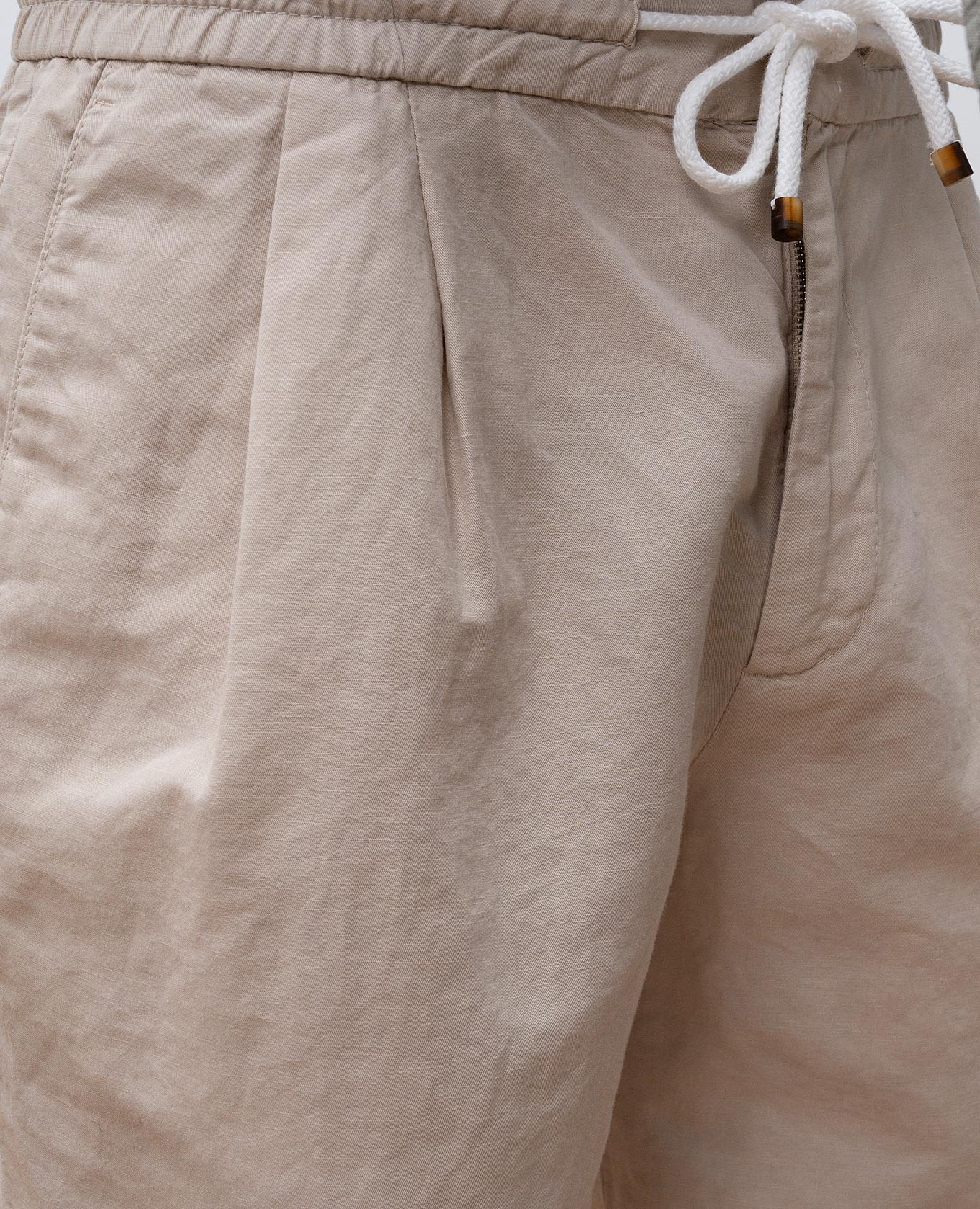 

Beige linen shorts with lapels Brunello Cucinelli