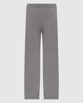 Peserico Grey wool, silk and cashmere sweatpants S94107F1209283