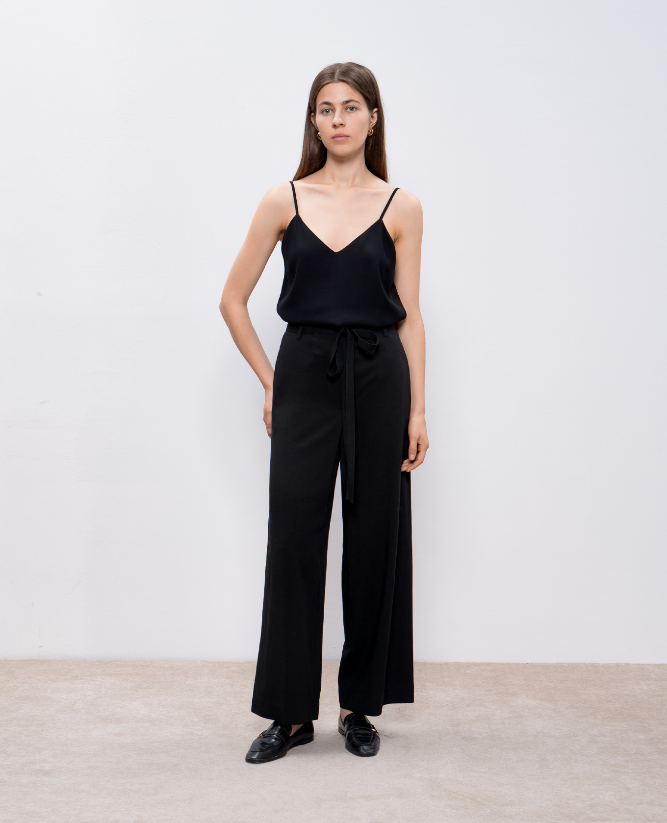 Black pants with linen Toteme 2