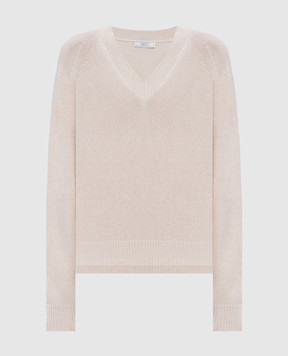 Peserico Beige wool, silk and cashmere pullover S99596F07K09283