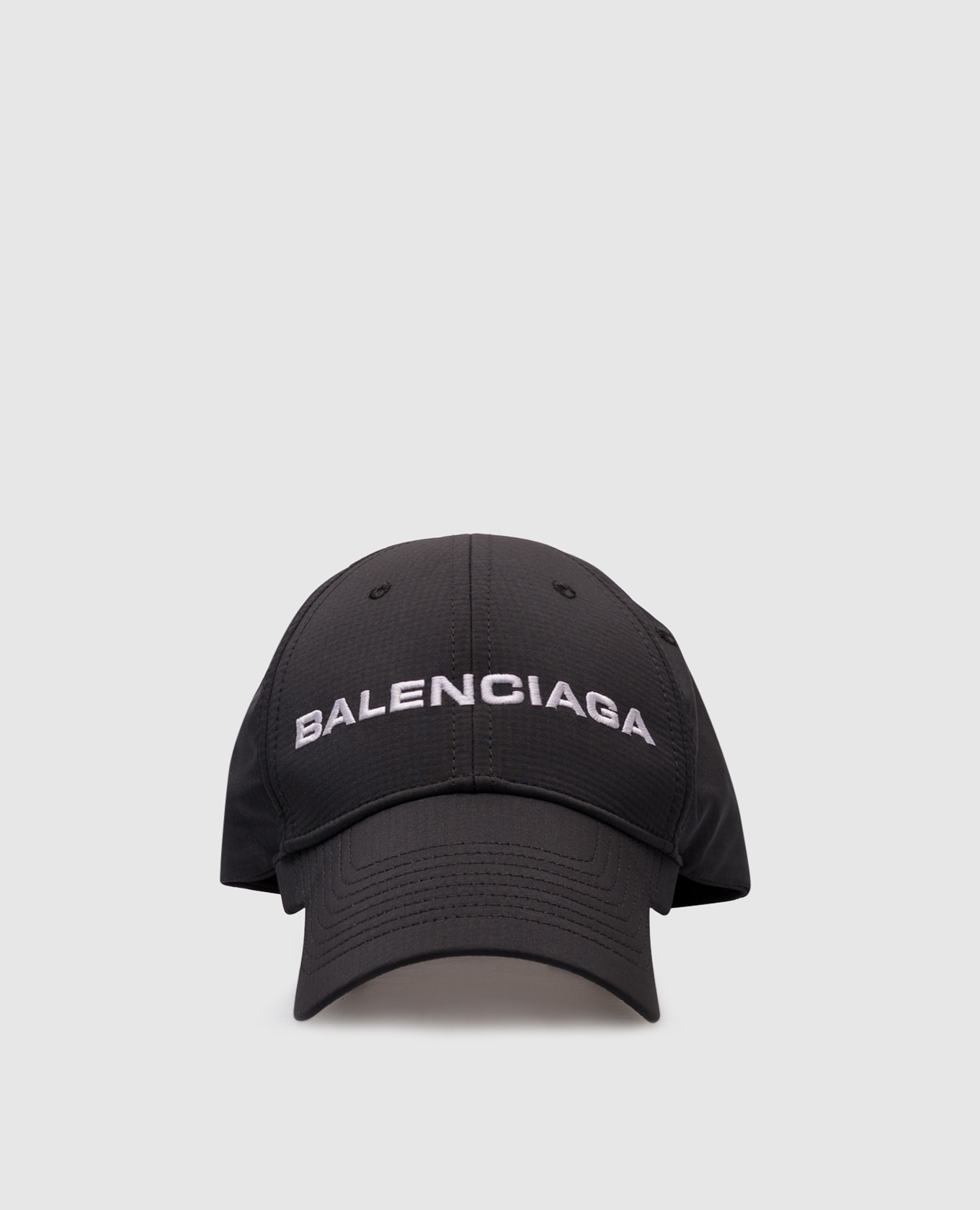 Black cap with logo embroidery Balenciaga