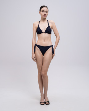 Twinset Blue swimsuit with floral print 251LMMV22