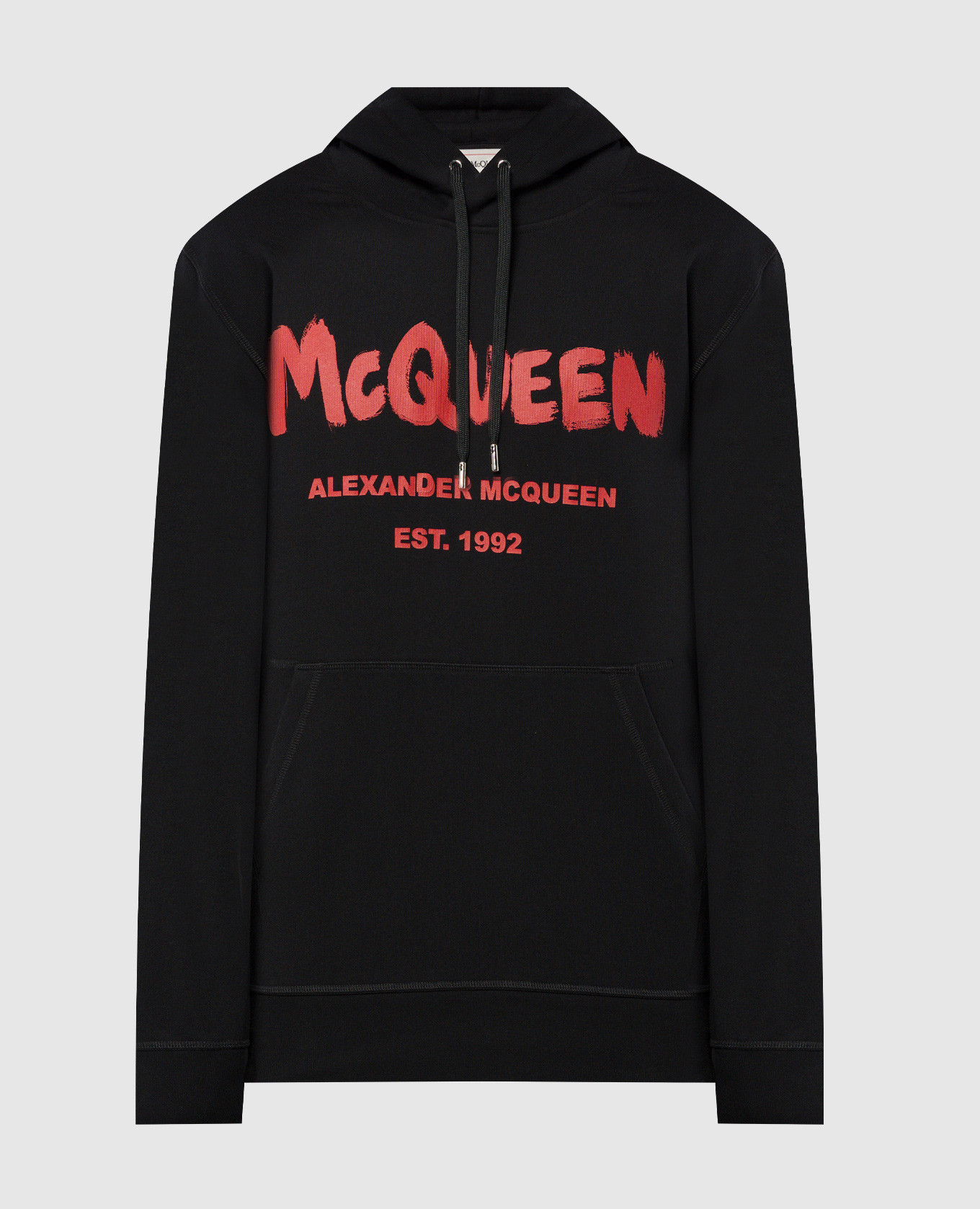 

Black hoodie with logo print Alexander McQueen