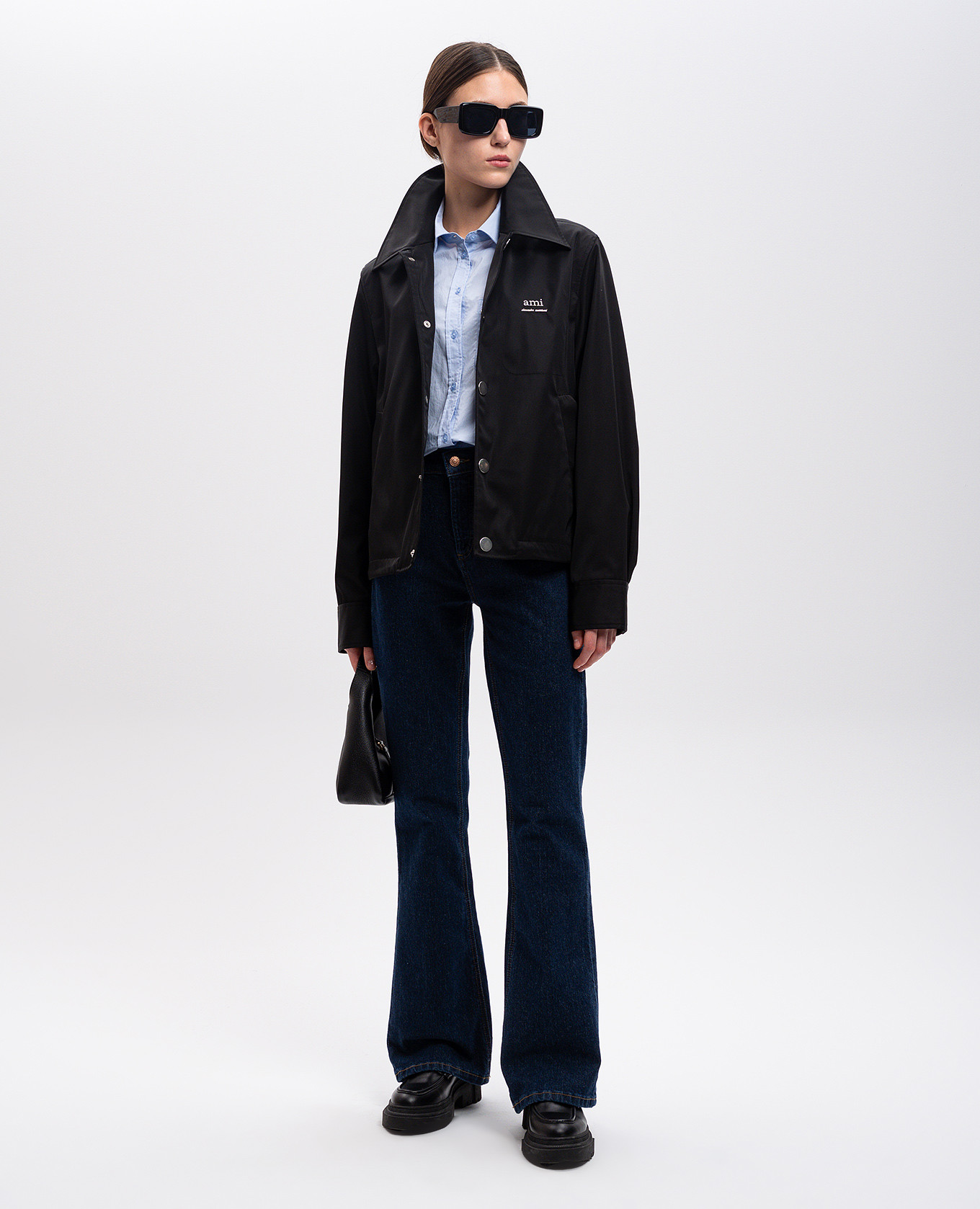 

Black jacket with logo Ami Paris