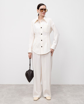 Bottega Veneta Beige wool blouse 832884V0B30