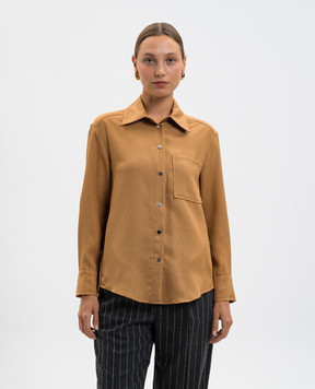 Max & Co Brown AMAZING shirt with wool AMAZING