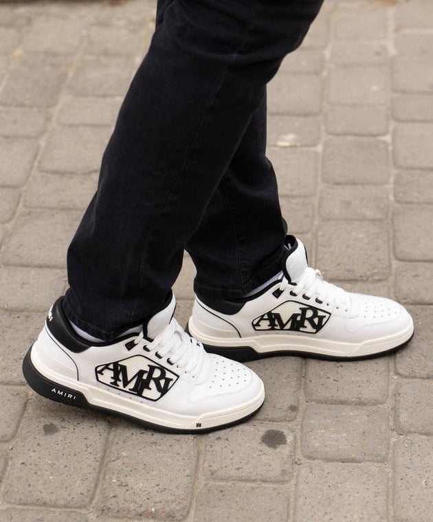 ☆要在庫確認☆ AMIRI White leather Classic Low sneakers AMIRI Classic Low Sneakers | White | FARFETCH