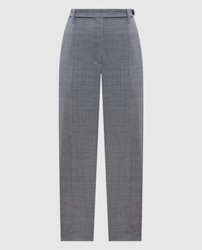 Brunello Cucinelli Gray pants made of wool ML154P8607