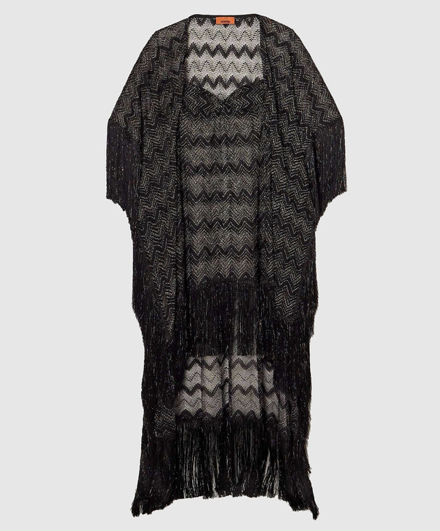 Missoni - Black openwork maxi dress with fringe MS25SQ00BR00ZX - shop with  Sweden delivery at Symbol